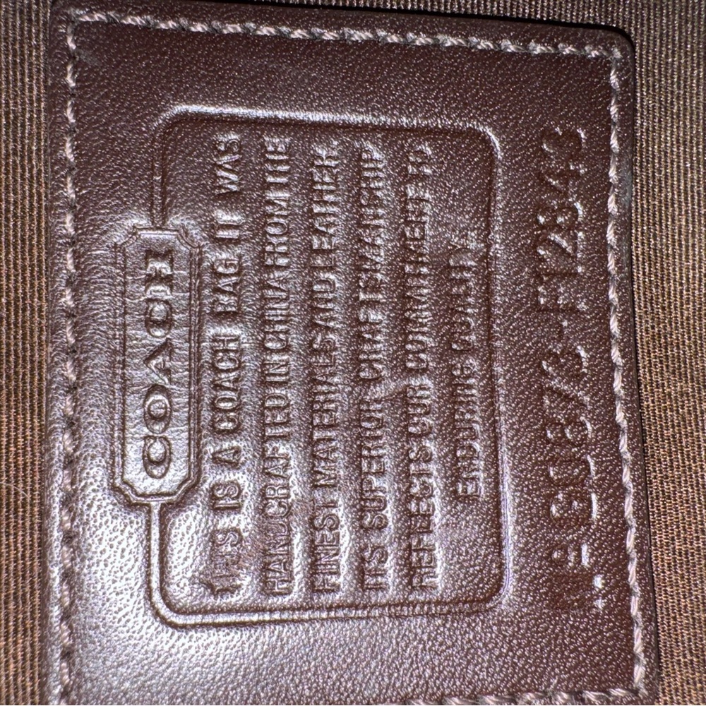 Vintage Brown and Tan Patchwork Coach Bag - Picture 3 of 9